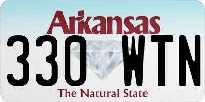 AR license plate 330WTN