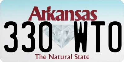 AR license plate 330WTO