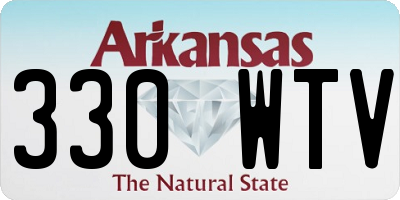 AR license plate 330WTV