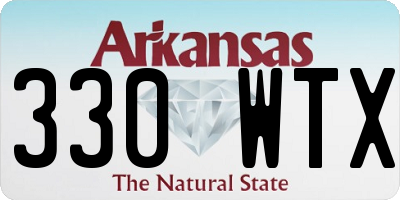 AR license plate 330WTX