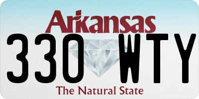 AR license plate 330WTY