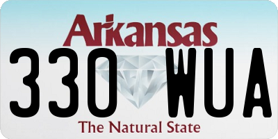 AR license plate 330WUA