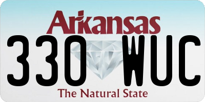 AR license plate 330WUC