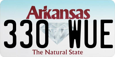 AR license plate 330WUE