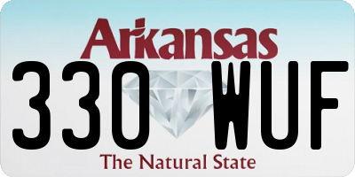 AR license plate 330WUF