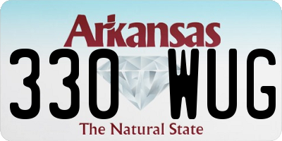 AR license plate 330WUG