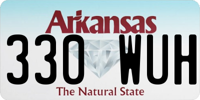 AR license plate 330WUH