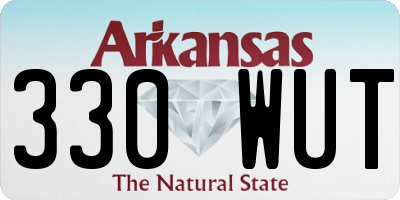 AR license plate 330WUT