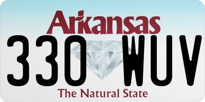 AR license plate 330WUV