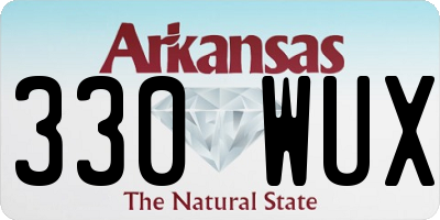 AR license plate 330WUX