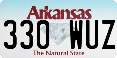 AR license plate 330WUZ