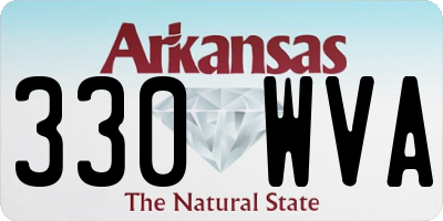AR license plate 330WVA
