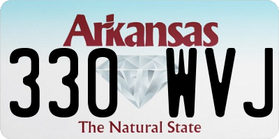 AR license plate 330WVJ
