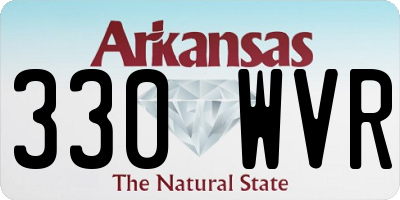 AR license plate 330WVR