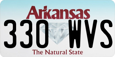 AR license plate 330WVS