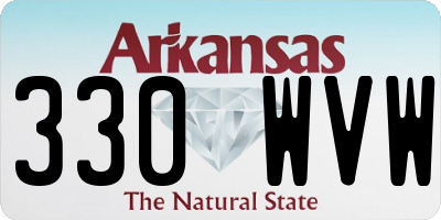 AR license plate 330WVW