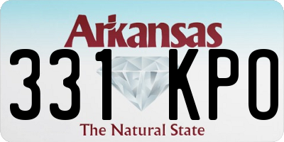 AR license plate 331KPO