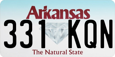 AR license plate 331KQN
