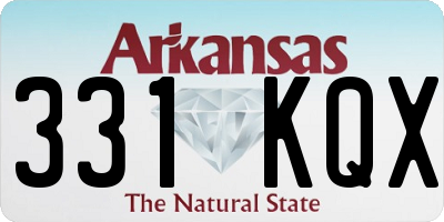 AR license plate 331KQX