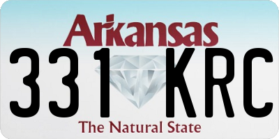 AR license plate 331KRC