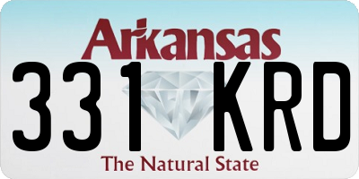 AR license plate 331KRD