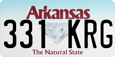 AR license plate 331KRG
