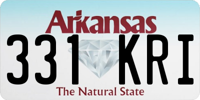 AR license plate 331KRI
