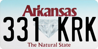 AR license plate 331KRK