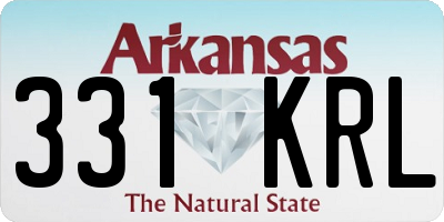 AR license plate 331KRL