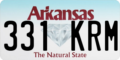 AR license plate 331KRM