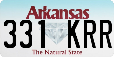 AR license plate 331KRR