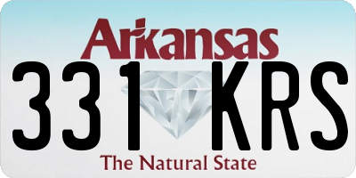 AR license plate 331KRS