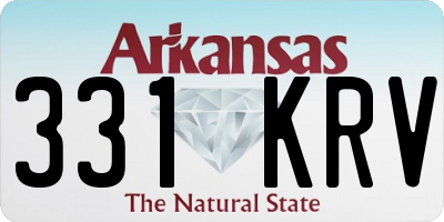 AR license plate 331KRV