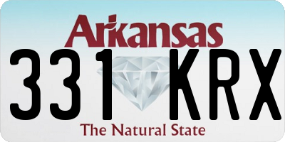 AR license plate 331KRX