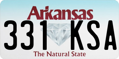 AR license plate 331KSA