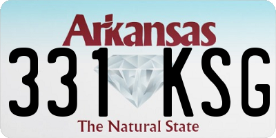 AR license plate 331KSG