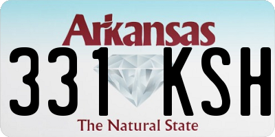 AR license plate 331KSH