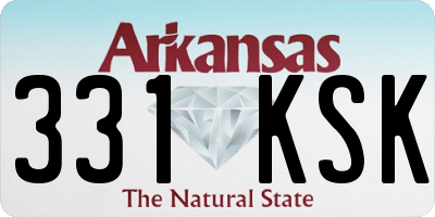 AR license plate 331KSK
