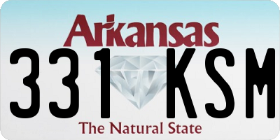AR license plate 331KSM
