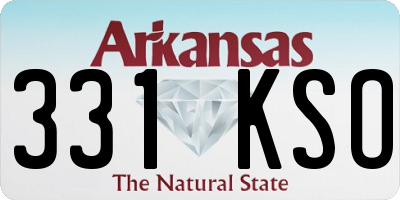 AR license plate 331KSO