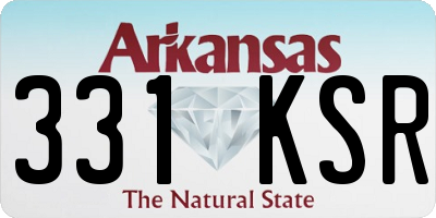 AR license plate 331KSR