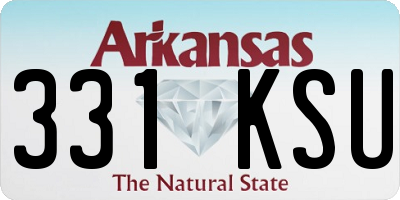 AR license plate 331KSU