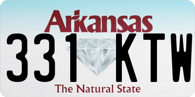 AR license plate 331KTW
