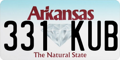 AR license plate 331KUB