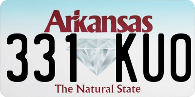 AR license plate 331KUO
