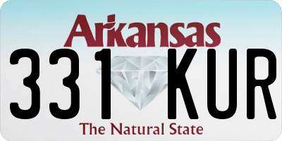 AR license plate 331KUR