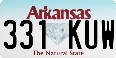AR license plate 331KUW