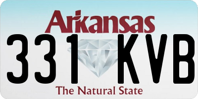 AR license plate 331KVB
