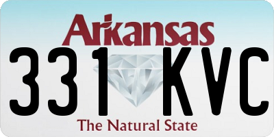 AR license plate 331KVC