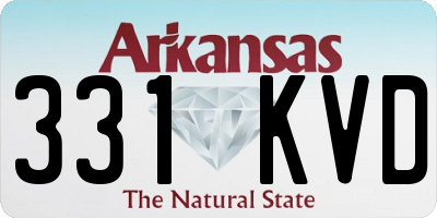 AR license plate 331KVD